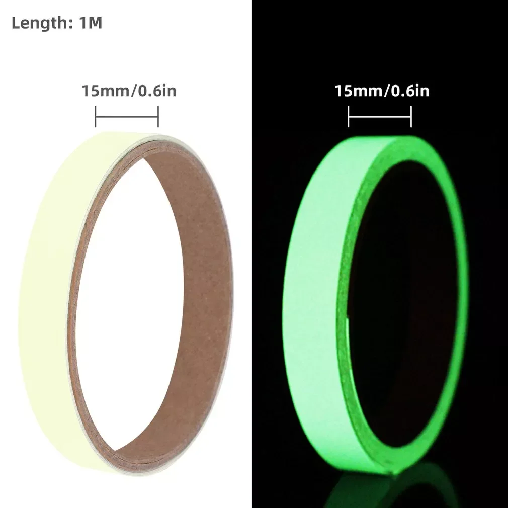 

1CM-5CM Wide Glow Tape Safety Sticker Removable Luminous Tape Fluorescent Self-adhesive Sticker Warning Tape