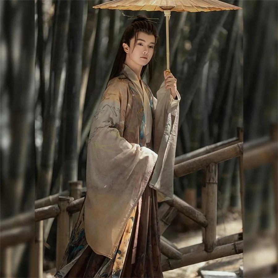 Плюс размер 2XL китайские Hanfu для мужчин и женщин высококачественные традиционные