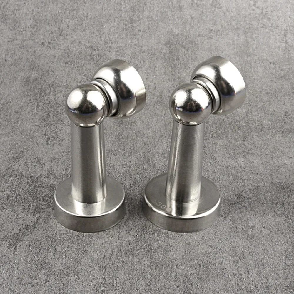 

Invisible Magnetic Door Stopper Stainless Steel Punch-free Windproof Mechanical Self-locking Door Stop Door Stopper Floor