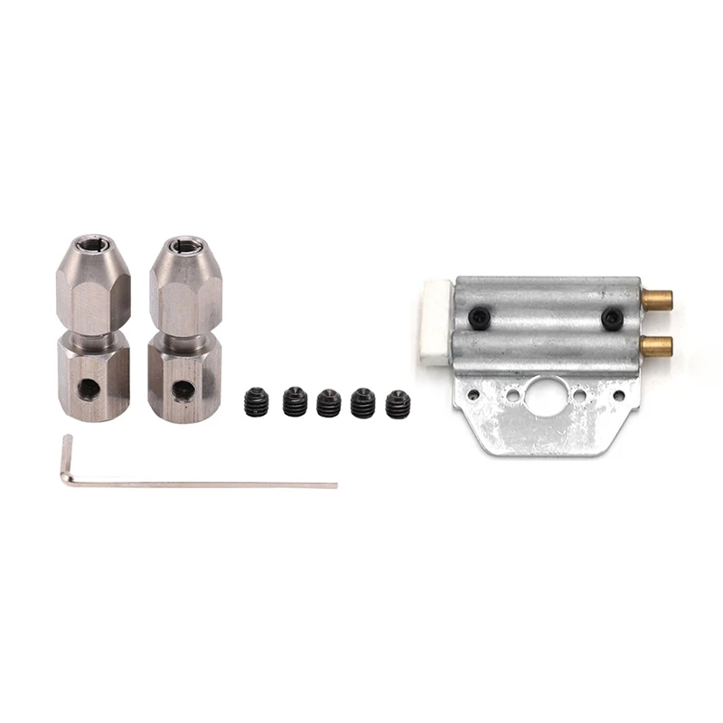 

2 шт., гибкие детали для радиоуправляемой лодки из нержавеющей стали и 1 комплект металлических деталей системы водяного охлаждения для Feilun FT011