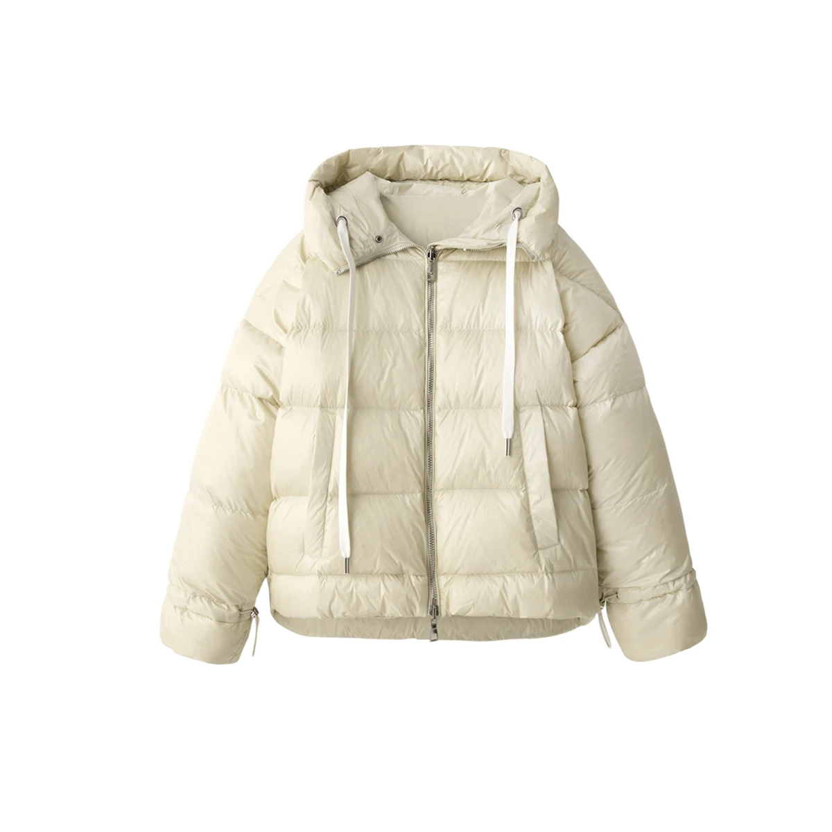 New Casacos De Inverno Feminino  90%  White Goose Down  Casual Hooded Wide-waisted  Pockets  Winter Coats Women