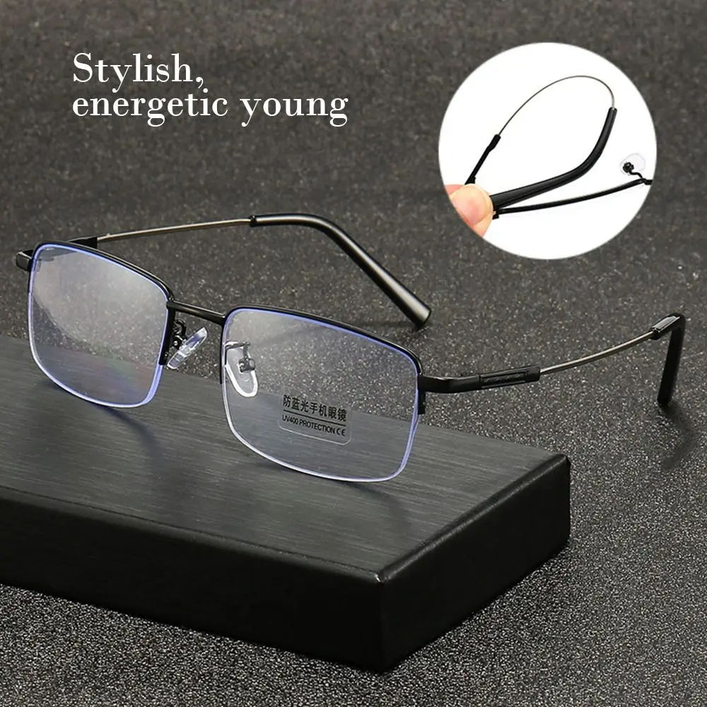 

Очки для чтения с полуободковой оправой и защитой для глаз