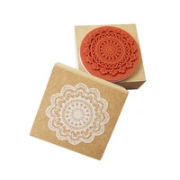 1 pcslot 4 5x4 5cm clear square stamps new romantic lace flower wooden stamp diy scrapbooking gift rubber stamps