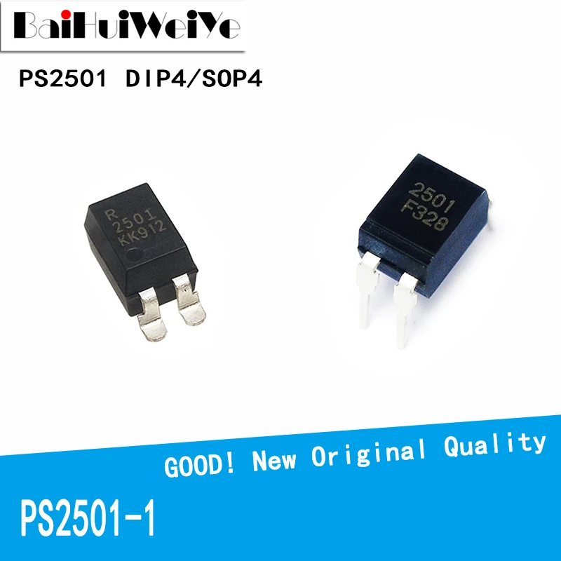 

50 шт./лот PS2501 PS2501-1R2501 2501 PS2501L-1-F3 SOP4 DIP4 SMD SOP-4 DIP-4 новый оригинальный высококачественный чипсет Оптрон