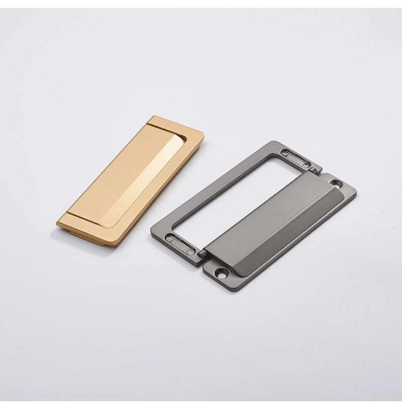 Мебельная ручка ящика прикроватного столика Татами Открывается Цинковый сплав Черный Серебряный Золотой Скрытая 1 шт.