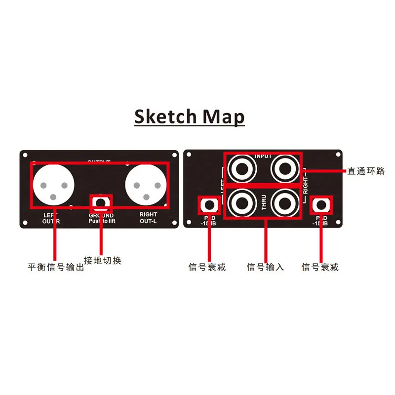 ProDI-2 стерео несбалансированный вход Пассивный встроенный ящик DI отменяет