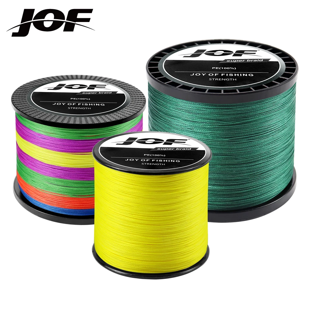 

JOF 300M 500M 1000M Fishing Line 4 Strands Braided Fishing Line 10-82LB PE Multifilament Line Carp Braided Line