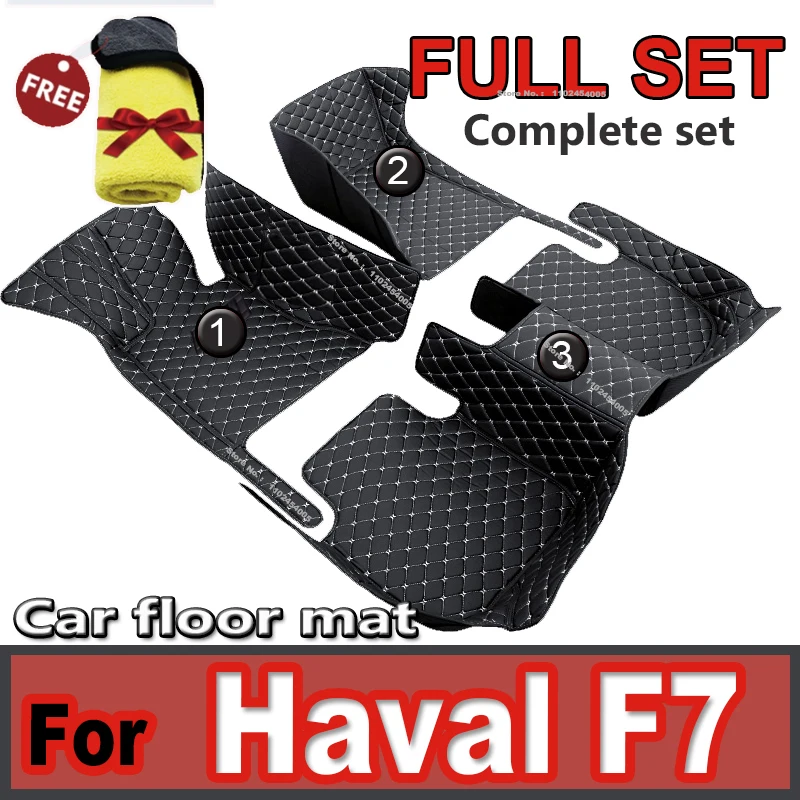 

Car Floor Mats For Haval F7 2019 2020 2021 Custom Auto Foot Pads Automobile Carpet Cover interior accessories