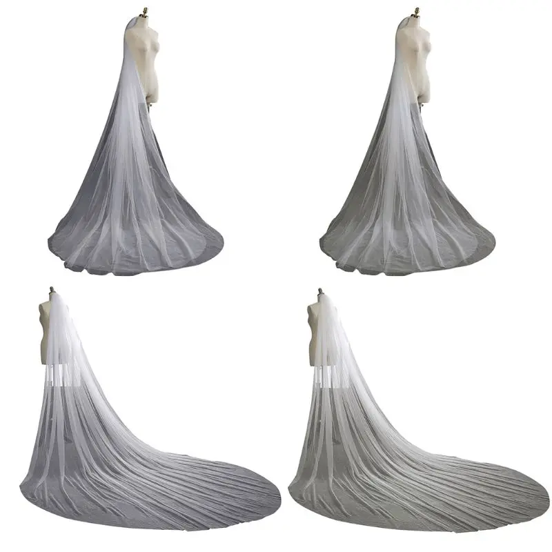

Элегантная свадебная фата для невесты 3 м, 1 и 2 слоя, свадебная фата, аксессуары