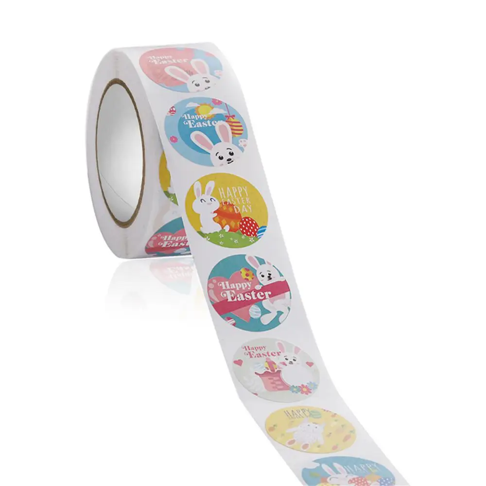 

Easter Sticke Cartoon Rabbit Self Adhesive Seal Label Sticker Bunny Egg Stickers Easter Party Handmade DIY Kids Gift Decoration