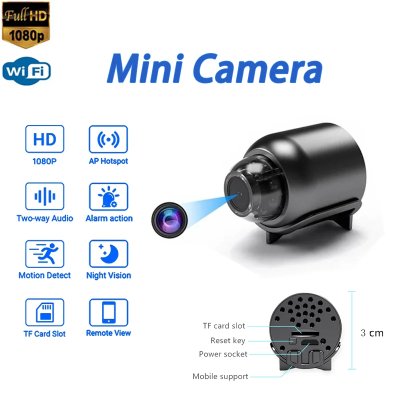 

Mini WiFi Cameras Wlan Cam Surveillance Night Vision Video Recorder Wireless Vigilancia Spia Hiden Micro USB Charge Camcorder