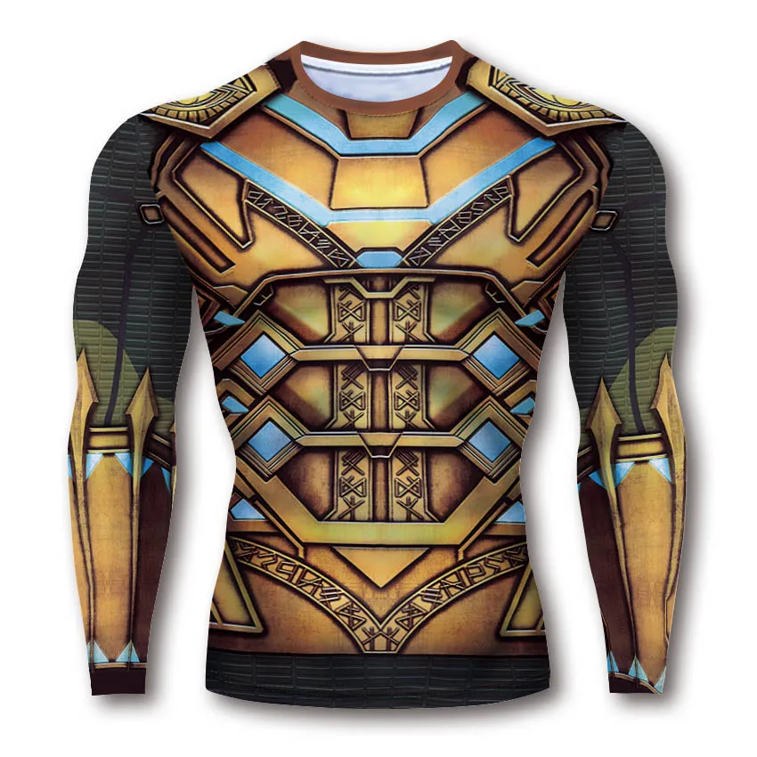 Armor Cosplay Costume Premium 3d Printed Compression Men T-s