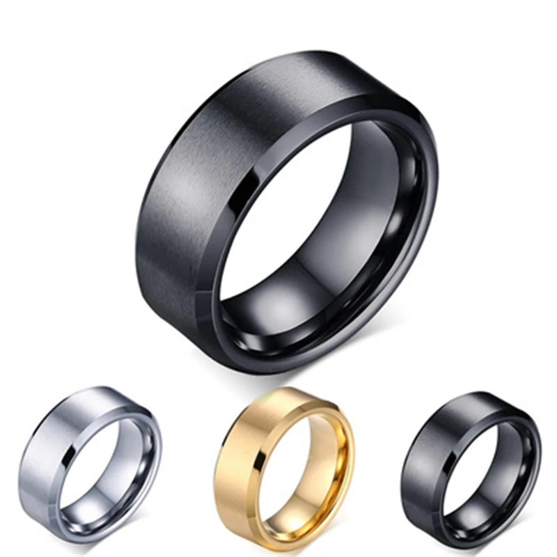 

Punk Jewelry Women 8mm Stainless Steel Joint Rings Fashion Accessories