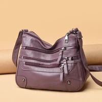 high quality womens soft leather shoulder bags multi layer classic crossbody bag luxury designer handbag and purse