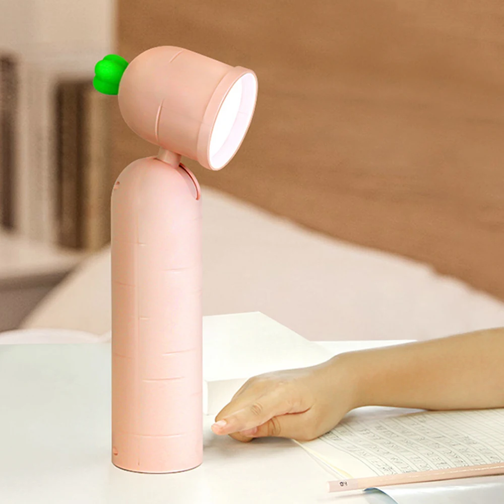 

Carrot LED Table Lamp Bedside Night Light Kids Nursery Room Touch Control Dimmable USB Rechargeable LED Carrot Lamp Night Light