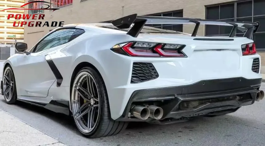 Комплект кузова из углеродного волокна C8 высокое крыло для Chevrolet Corvettes задний