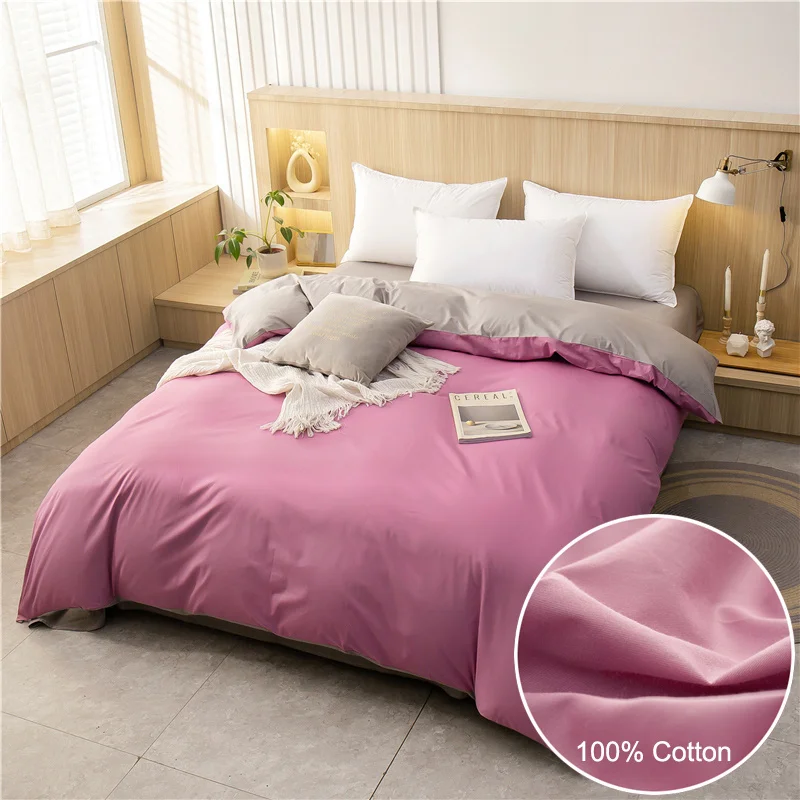 

Мягкий удобный однотонный пододеяльник из дышащего хлопка, размер X см