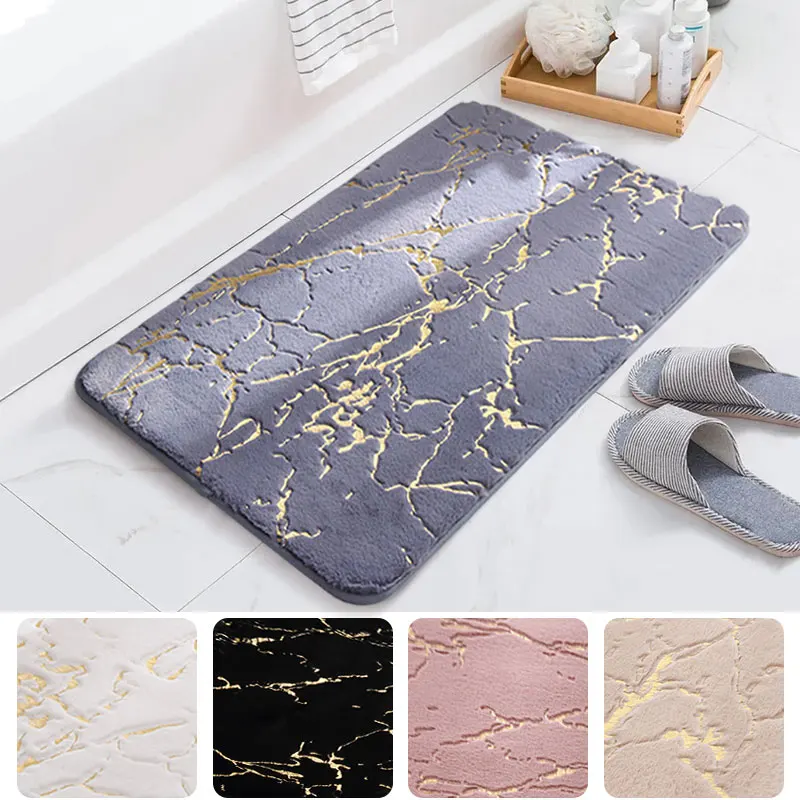 

Bath Mat Modern Non Slip Washable Home Decoration Living Room Sofa Chairs Area Small Mats Bedroom Bathroom Rectangle Carpets