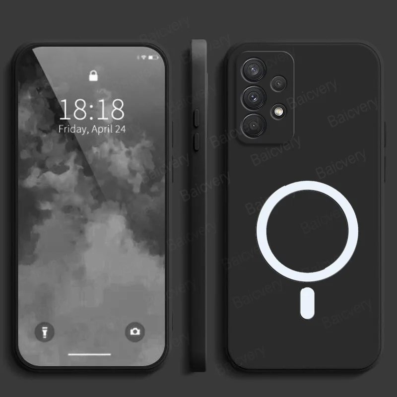 Для Samsung Galaxy A23 4G SM-A235F 5G SM-A236U A33 цветной матовый чехол с магнитной наклейкой