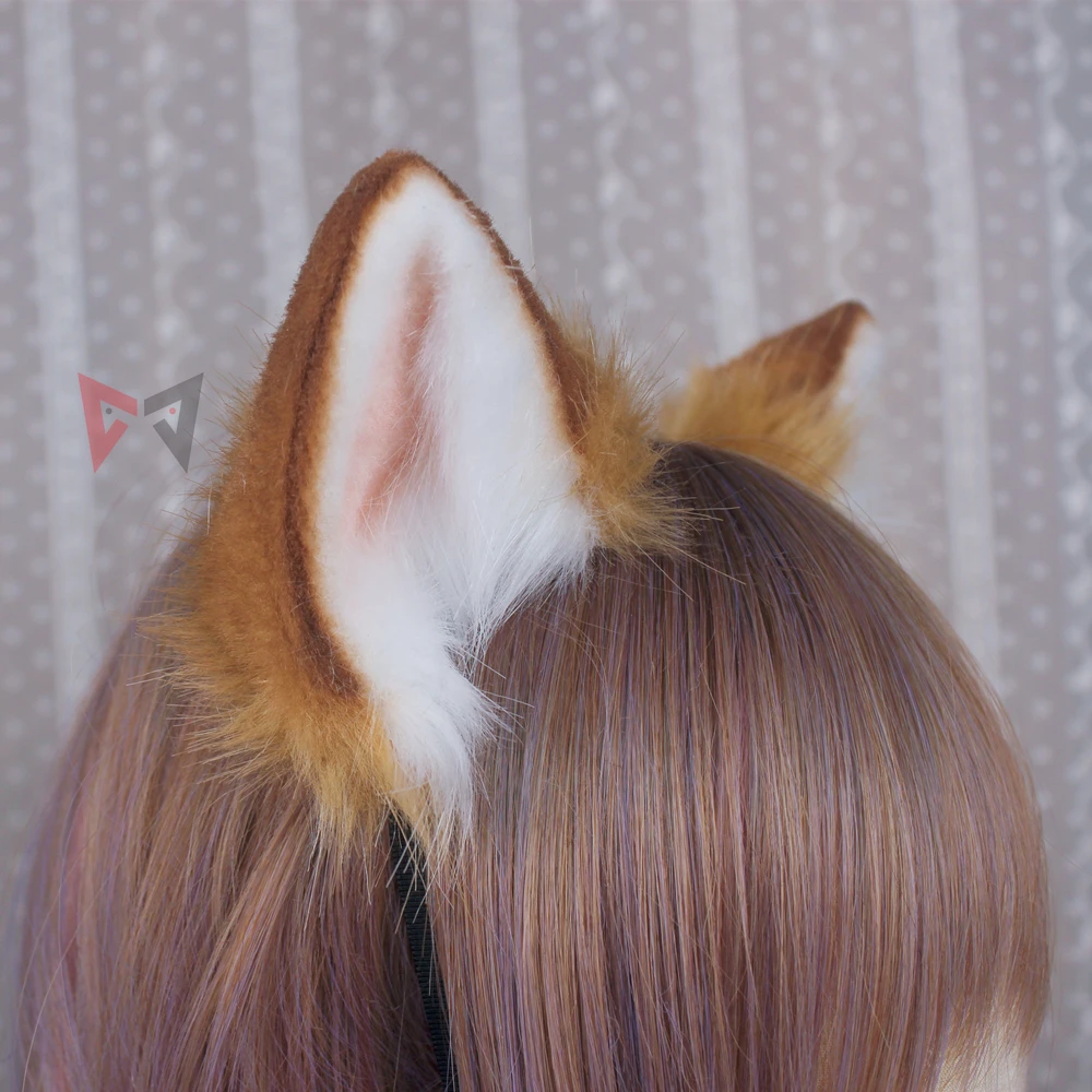 Новинка обруч для волос Genshin Impact Gorou косплея ручной работы с собачьими ушками