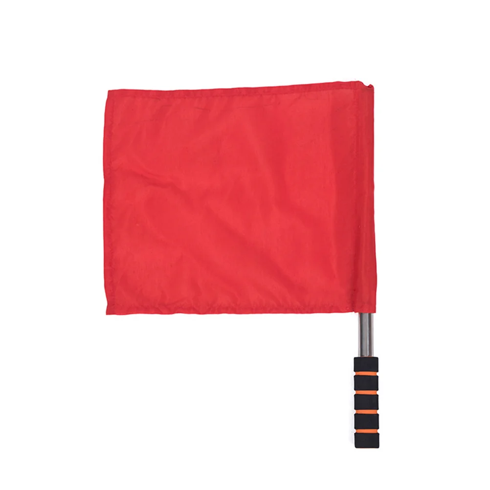 

Flag Flags Referee Linesman Soccer Sports Hand Match Athletic Training Red Competition Football Commanding Volleyball Pole Field