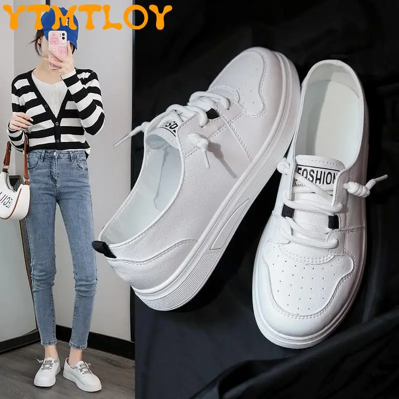 

Женские повседневные туфли, новинка весны 2022, женская обувь, модные дышащие кроссовки с блокировкой цветов, Женская теннисная обувь на шнур...