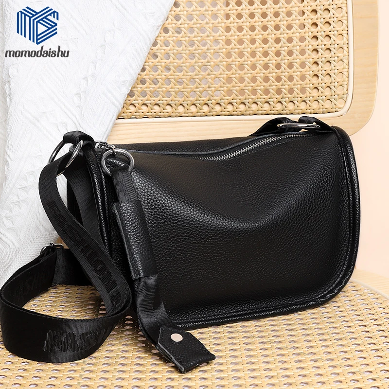

Genuine Leather Hand Crossbody Bags For Women 2022 New Luxury Designer Handbag Leather Tassel Shoulder Bags Solid Color Black