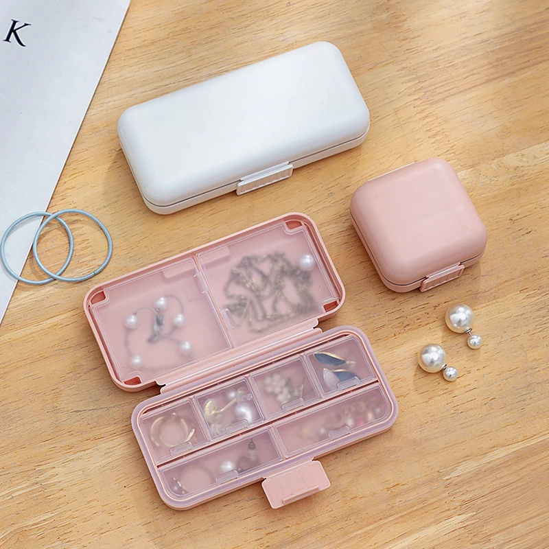 Portable Jewelry Box Travel Storage Organizer Jewelry Case Earrings Necklace Ring Jewelry Storage Display Locket