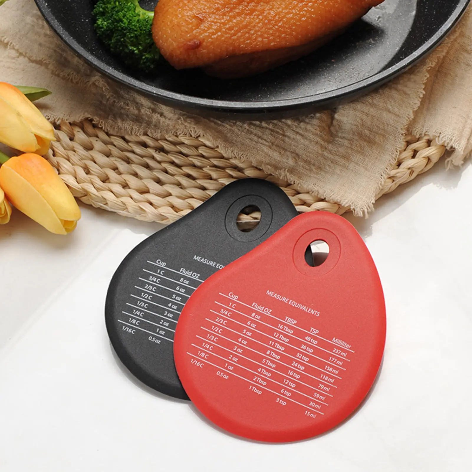 

Dough Scraper Pastry Cutter with Baking Parameters Food-safe Silicone Bench Scraper Multipurpose Kitchen Scraper Baking Tools
