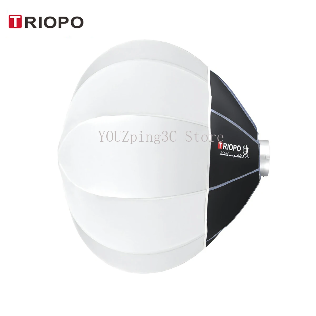 

TRIOPO Lantern Softbox Light Modifier 55/65/85cm Quick Release for Sokani X100 COLBOR Godox Aputure Bowens Mount LED Video Light