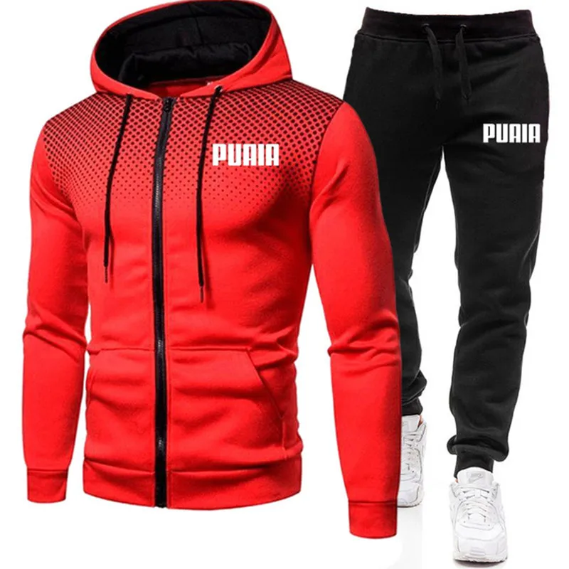 

Fashion PUAIA Men's Sweatshirt Hoody for Men Male Suit Spring Female Man Sets Women's Tracksuit Sportswear Hoodies + Sweatpants