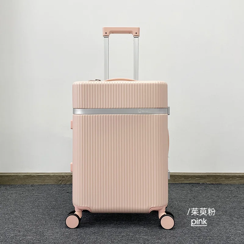 New Luggage Aluminum Frame Trolley Case Ultra Quiet Universal Wheel Suitcase Boarding 20 Inch 24 Suitcase