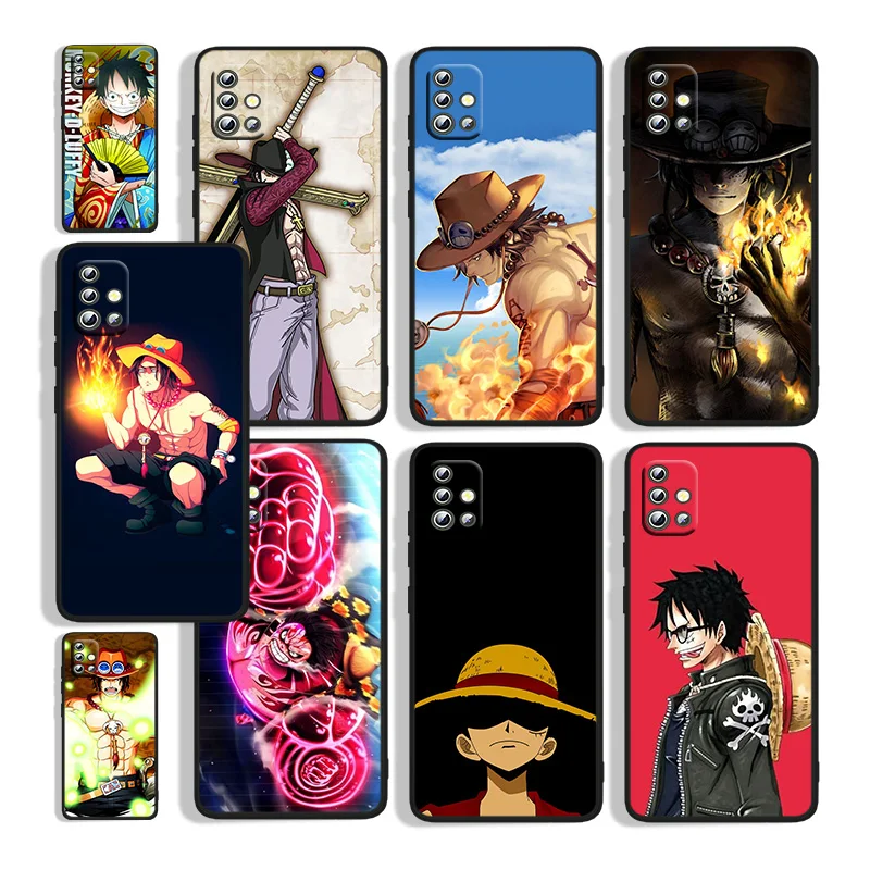 

Luffy The One Piece For Samsung A73 A72 A71 A53 A52 A51 A41 A33 A32 A31 A22 A21S A13 A12 A03S A02 5G Black Phone Case