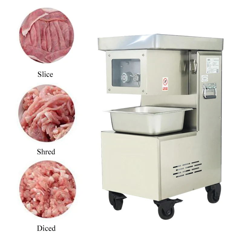 

Automatic Electric Meat Slicer 3000W High Power Slicing Shredding Dicing Fresh Meat Cutting Machine