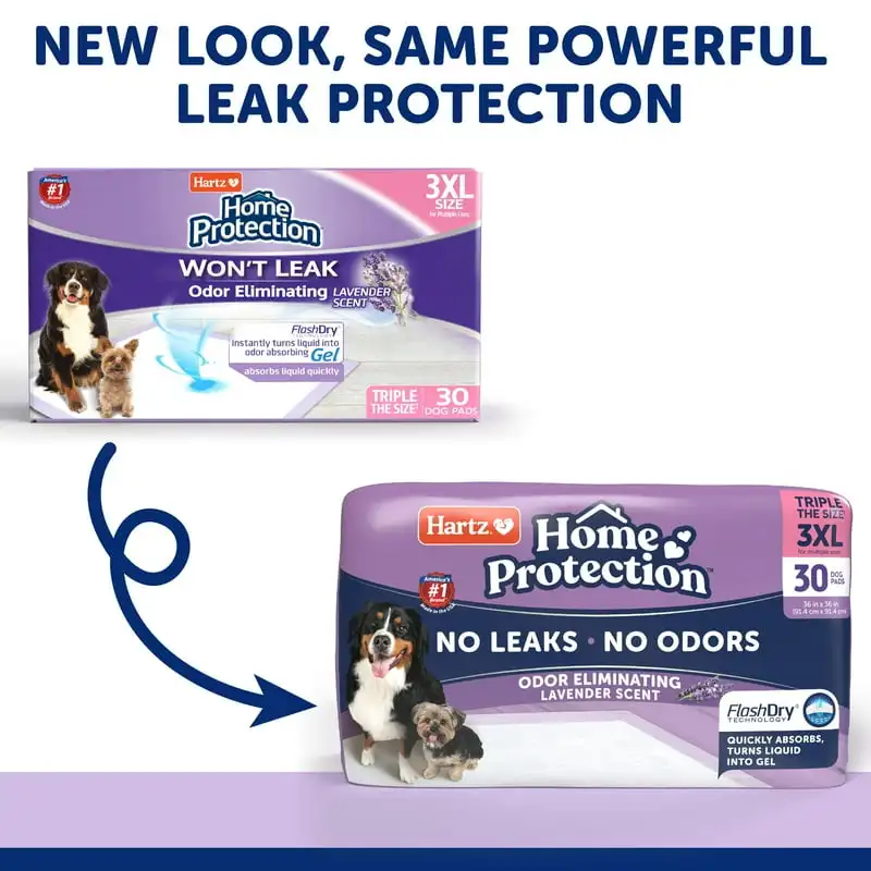 

Lavender Scent Odor-Eliminating Dog Pads, 3XL, 30ct