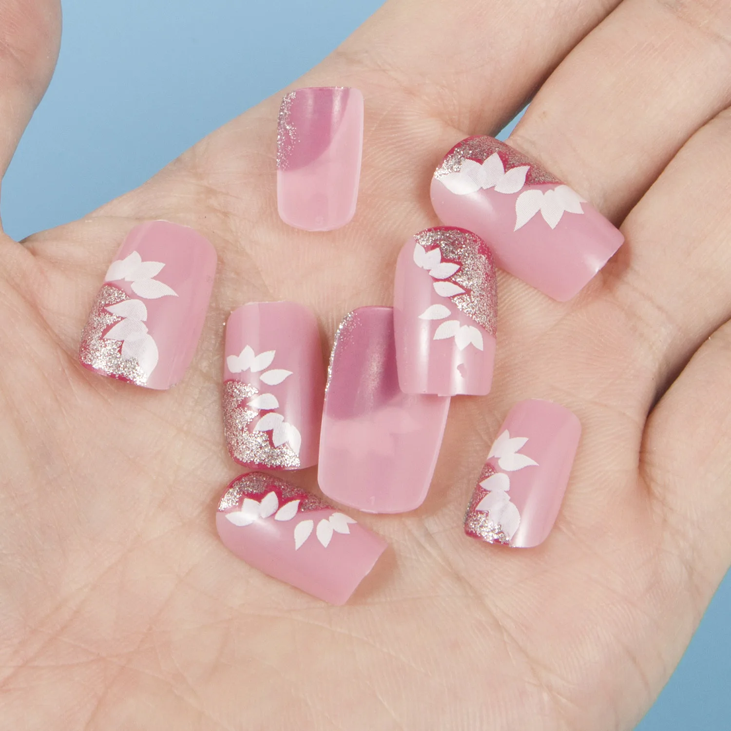 Накладные ногти большого размера 24 шт./коробка накладные с полным покрытием 10