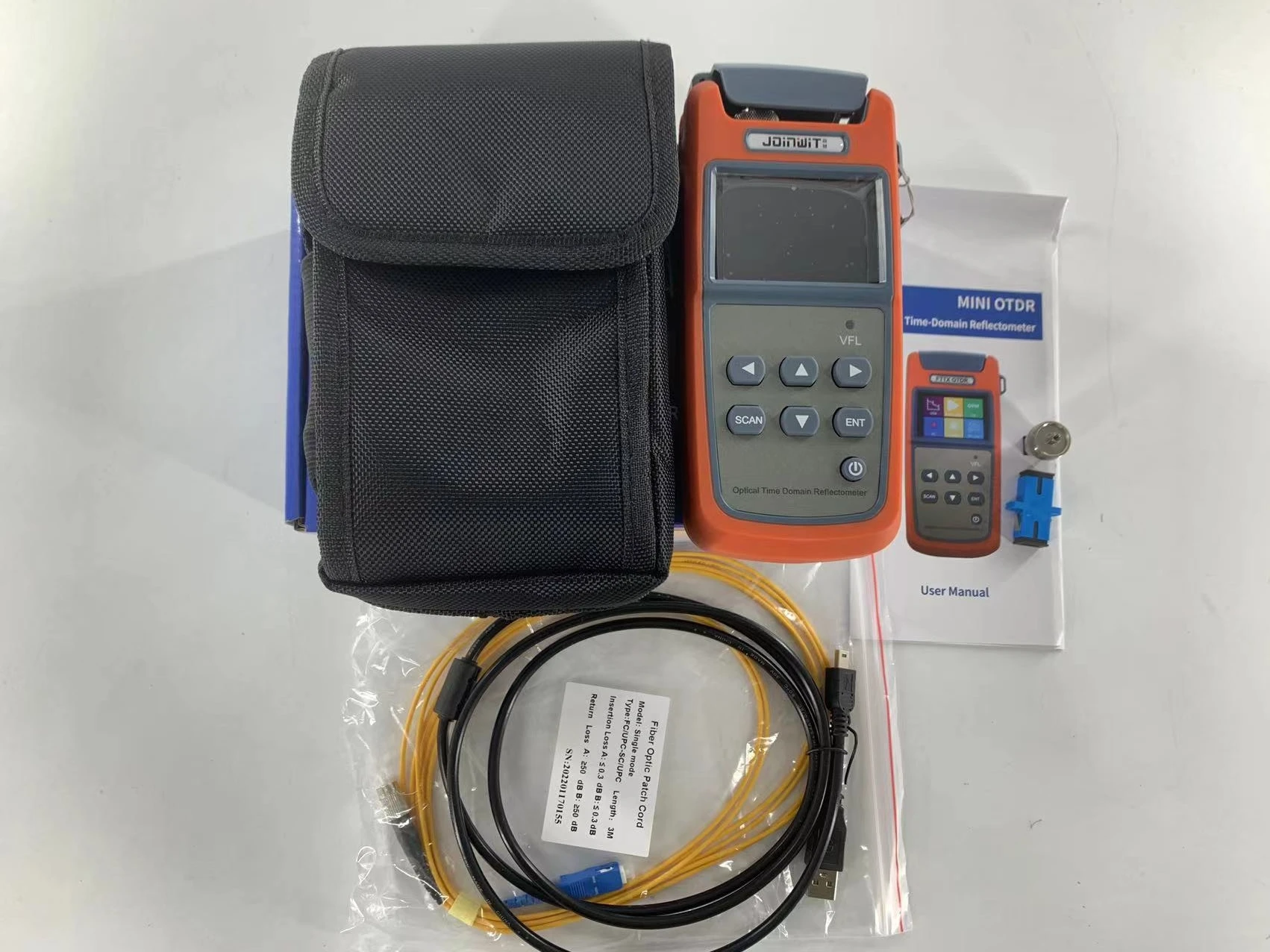 Mini Portable OTDR 100% Original Factory Joinwit JW3305A 1310/1550nm 22dB With VFL OPM and iLOM (Event Map) function