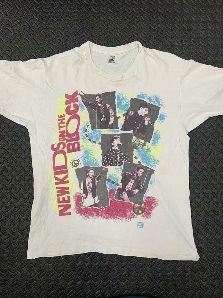 

Vintage 80S New Kids On The Block 1989 Band T Shirt Unisex Reprint S-4Xl B1014