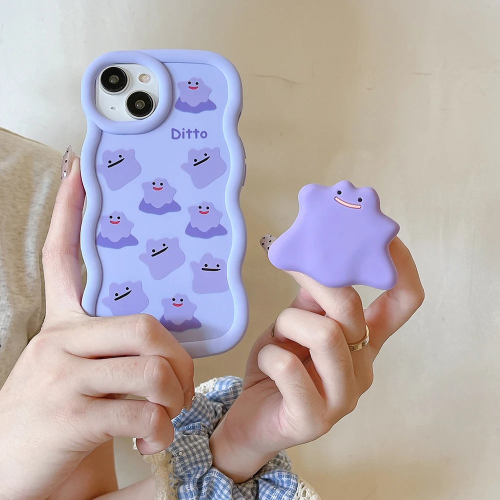 Милый мультяшный чехол с рисунком призрака мягкий волнистый для телефона Samsung
