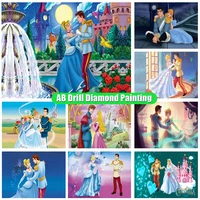 diamond painting squareround rhinestone inlaid embroidery princess and prince diamond painting diy ab decorative painting ll125