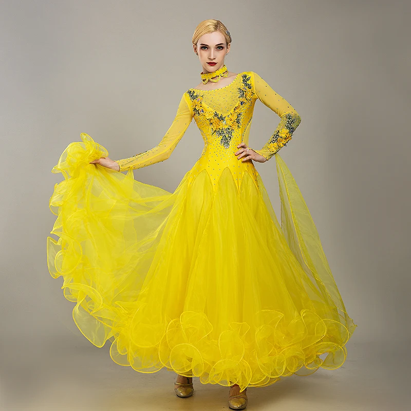Индивидуальное высококачественное платье для бальных танцев Женская