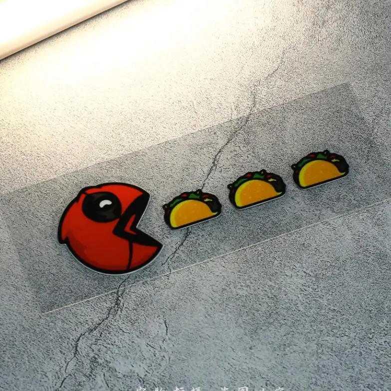 Забавная наклейка Deadpool Eat в виде гамбургера комикс светоотражающие милые