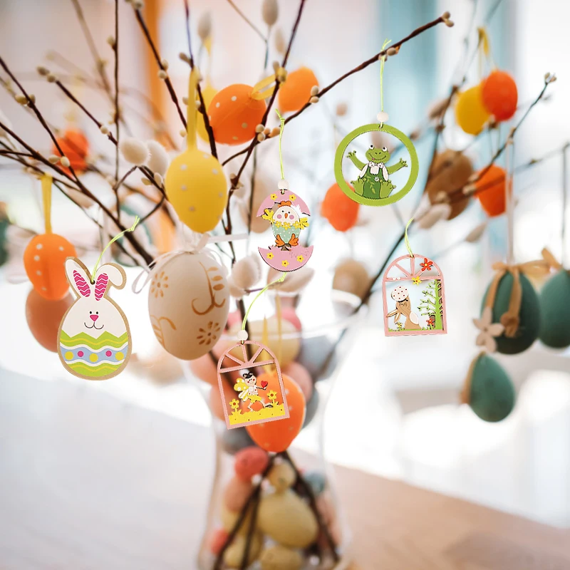 

Подвеска «сделай сам», подвесная картина «зайчик», деревянные поделки «сделай сам», декор для вечеринки, Пасхальный кролик, украшения для д...