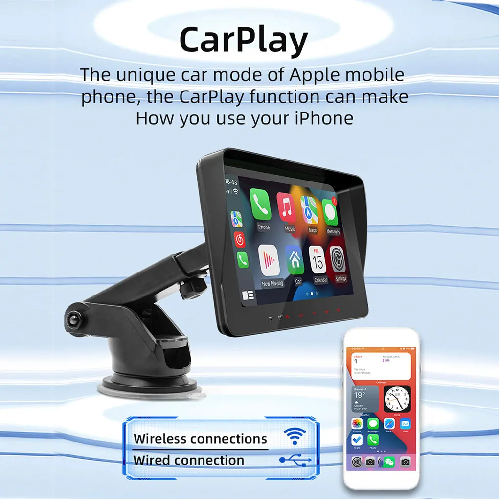 

7Inch Touch Screen Car Navigation Portable MP5 Player Bluetooth-compatible Map Navigators Hands-Free Car Radio