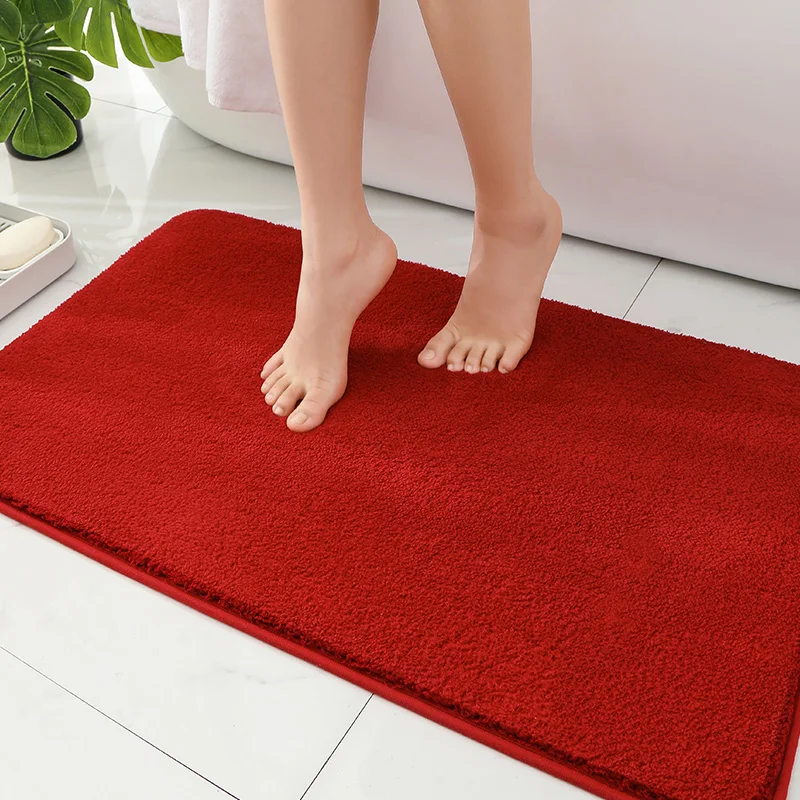 

Однотонный Впитывающий Нескользящий Коврик Для Ванной, Экологически Чистый Коврик Для Кухни, Дверного Проема