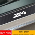 Для BMW i3 ix3 E53 E60 E90 E91 E92 F30 F20 M3 M5 M6 X1 X3 X5 Z4 E89 накладки на порог автомобиля из углеродного волокна