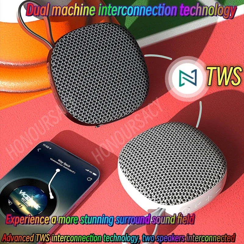 

Wireless Bluetooth Speaker Portable Outdoor Fabric Waterproof Mini Speaker Subwoofer Card Magnetic Suction Subwoofer Caixa De So