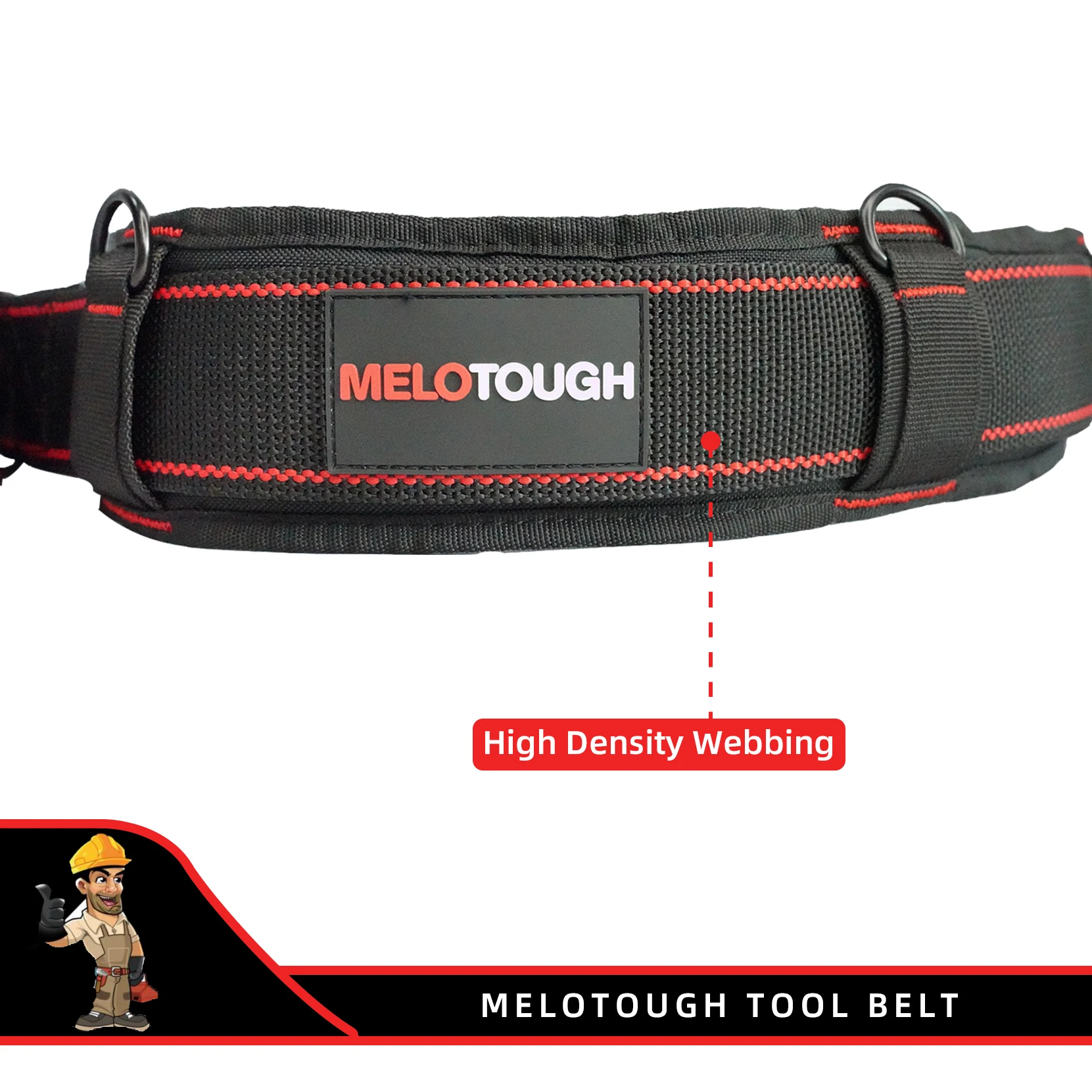 MELOTOUGH Tool Belt Suspenders Tool Harness for Heavy Duty Work  Movable shoulder Pads, Quick Clip Suit for Tool Belt