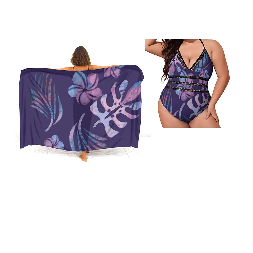 

Customize Pattern Print Hawaiian Sarong Custom Polynesian Design Sarongs Scarf Swimsuit Wrap Skirt Match Casual Swimsuits