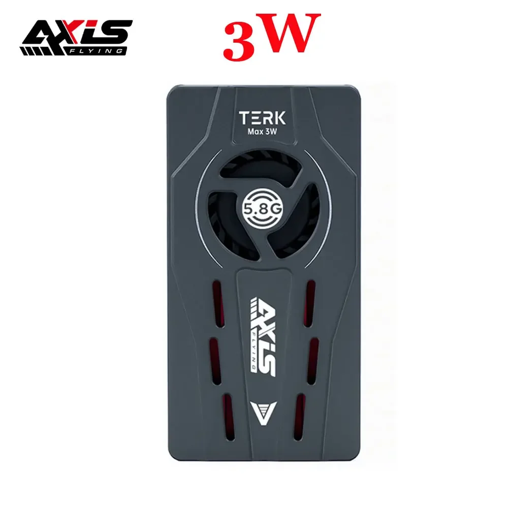Фото AvaCoreAxisflying TERK Max 5.8G 3W VTX с вентилятором и радиатором из ЧПУ, двойными функциональными кнопками, встроенным микрофоном, бесшумный, для FPV-дронов дальнего радиуса действия №2